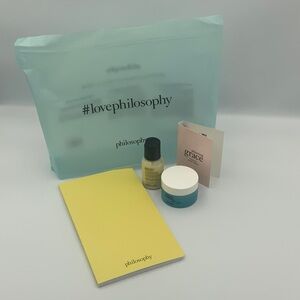 Philosophy Best Selling Skincare, perfume and Yellow Notebook set